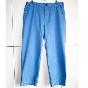 Mens Brooks Brothers Clark Fit Blue Khakis Chinos Size 38x30 Golf Casual